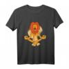 Löwe T-Shirt mit Comic Zeichnung | Lustiges Yoga & Meditation Löwen Motiv – Perfektes Geschenk für Tier- und Safari-Fans