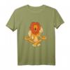 Löwe T-Shirt mit Comic Zeichnung | Lustiges Yoga & Meditation Löwen Motiv – Perfektes Geschenk für Tier- und Safari-Fans
