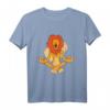 Löwe T-Shirt mit Comic Zeichnung | Lustiges Yoga & Meditation Löwen Motiv – Perfektes Geschenk für Tier- und Safari-Fans