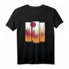 Wald Natur Vintage Geometrisch T-Shirt - Minimalistisches Streetwear für Wandern, Camping & Klettern für Naturliebhaber und Waldfreunde