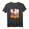 Wald Natur Vintage Geometrisch T-Shirt - Minimalistisches Streetwear für Wandern, Camping & Klettern für Naturliebhaber und Waldfreunde