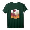 Wald Natur Vintage Geometrisch T-Shirt - Minimalistisches Streetwear für Wandern, Camping & Klettern für Naturliebhaber und Waldfreunde