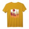 Wald Natur Vintage Geometrisch T-Shirt - Minimalistisches Streetwear für Wandern, Camping & Klettern für Naturliebhaber und Waldfreunde