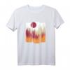 Wald Natur Vintage Geometrisch T-Shirt - Minimalistisches Streetwear für Wandern, Camping & Klettern für Naturliebhaber und Waldfreunde