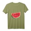 Low Polygon Geometrisches Muster Abstraktes Melonen T-Shirt – Modernes Kunstdesign, perfekt als Geschenk für Designliebhaber