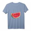 Low Polygon Geometrisches Muster Abstraktes Melonen T-Shirt – Modernes Kunstdesign, perfekt als Geschenk für Designliebhaber