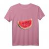 Low Polygon Geometrisches Muster Abstraktes Melonen T-Shirt – Modernes Kunstdesign, perfekt als Geschenk für Designliebhaber