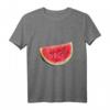 Low Polygon Geometrisches Muster Abstraktes Melonen T-Shirt – Modernes Kunstdesign, perfekt als Geschenk für Designliebhaber
