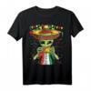 Alien Eating Taco T-Shirt mit UFO und Mexiko Flagge – Lustige Cinco de Mayo Kleidung und perfektes Geschenk für Food- und Sci-Fi-Fans