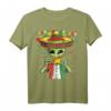 Alien Eating Taco T-Shirt mit UFO und Mexiko Flagge – Lustige Cinco de Mayo Kleidung und perfektes Geschenk für Food- und Sci-Fi-Fans