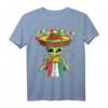 Alien Eating Taco T-Shirt mit UFO und Mexiko Flagge – Lustige Cinco de Mayo Kleidung und perfektes Geschenk für Food- und Sci-Fi-Fans