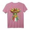 Alien Eating Taco T-Shirt mit UFO und Mexiko Flagge – Lustige Cinco de Mayo Kleidung und perfektes Geschenk für Food- und Sci-Fi-Fans