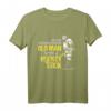 Never Underestimate An Old Man With A Hockey Stick - Humorvolles Eishockey T-Shirt für Fans, Spieler und Trainer