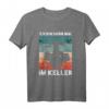 Ich bin dann mal im Keller - Drummer Geschenk T-Shirt für Musiker, Bandmitglieder & Rockfans