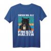Einfach Mal Alle Fresse Halten - Ich hasse Morgenmenschen T-Shirt für Morgenmuffel, Langschläfer und Kaffee-Liebhaber
