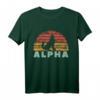 Vintage Alpha Wolf Retro Alpha Male T-Shirt – Lustiges Design für Meme-Fans, Wolfsliebhaber und Alpha Männchen