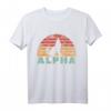 Vintage Alpha Wolf Retro Alpha Male T-Shirt – Lustiges Design für Meme-Fans, Wolfsliebhaber und Alpha Männchen