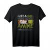 Nur ein Mädchen das Animes und Zeichnen liebt Manga Anime T-Shirt - Perfektes Geschenk für Manga- und Anime-Fans zu Weihnachten & Geburtstag