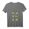 Damen T-Rex Yoga Posen Dinosaurier Achtsamkeit Meditation Dino Meme T-Shirt mit V-Ausschnitt – Lustiges Yoga-Outfit für Meditation, Humor und Dinosaurier-Fans