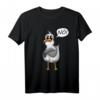 STATEMENT MÖWE MEDITATION T-Shirt – Lustiges Comic Möwe Motiv für Nordsee- und Ostseeurlauber als Geschenk für Liebste