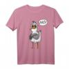 STATEMENT MÖWE MEDITATION T-Shirt – Lustiges Comic Möwe Motiv für Nordsee- und Ostseeurlauber als Geschenk für Liebste