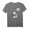 STATEMENT MÖWE MEDITATION T-Shirt – Lustiges Comic Möwe Motiv für Nordsee- und Ostseeurlauber als Geschenk für Liebste