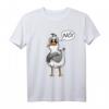 STATEMENT MÖWE MEDITATION T-Shirt – Lustiges Comic Möwe Motiv für Nordsee- und Ostseeurlauber als Geschenk für Liebste