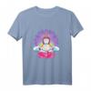 Spiritual Chakras Aligned Unicorn Meditation Yoga-T-Shirt – Lustiges Geschenk für Yoga-Fans, Meditation Practitioners & Einhornliebhaber
