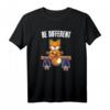 Be Different Be Fun Fuchs Fledermaus Meditation T-Shirt – Inspirierendes Geschenk für Natur- und Tierliebhaber zum HapKitten