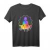 Namaste Aquarell Regenbogen Mandala Chakra Meditation Yoga T-Shirt – Genderneutrales Spirituelles Yoga-Shirt für Meditation, Streetwear & LGBTQ Community