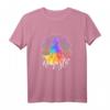 Namaste Aquarell Regenbogen Mandala Chakra Meditation Yoga T-Shirt – Genderneutrales Spirituelles Yoga-Shirt für Meditation, Streetwear & LGBTQ Community