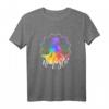 Namaste Aquarell Regenbogen Mandala Chakra Meditation Yoga T-Shirt – Genderneutrales Spirituelles Yoga-Shirt für Meditation, Streetwear & LGBTQ Community