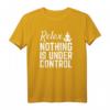 Relax nichts ist unter Kontrolle - Lustiges Yoga Meditation T-Shirt für Frauen und Männer, Spirituelles Shirt mit Humor