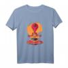Alien Meditation T-Shirt mit aktiviertem Drittem Auge für Herren, Damen und Kids – Spirituelle Mode für Bewusstseinssteigerung
