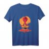Alien Meditation T-Shirt mit aktiviertem Drittem Auge für Herren, Damen und Kids – Spirituelle Mode für Bewusstseinssteigerung