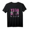 Lustiges Yoga Meditieren Damen T-Shirt mit Spruch 'Yoga Because Murder Is Wrong' – Perfekt für Yoga-Fans, Muttertag & Geburtstagsgeschenke