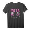 Lustiges Yoga Meditieren Damen T-Shirt mit Spruch 'Yoga Because Murder Is Wrong' – Perfekt für Yoga-Fans, Muttertag & Geburtstagsgeschenke