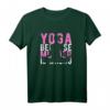 Lustiges Yoga Meditieren Damen T-Shirt mit Spruch 'Yoga Because Murder Is Wrong' – Perfekt für Yoga-Fans, Muttertag & Geburtstagsgeschenke