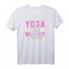 Lustiges Yoga Meditieren Damen T-Shirt mit Spruch 'Yoga Because Murder Is Wrong' – Perfekt für Yoga-Fans, Muttertag & Geburtstagsgeschenke