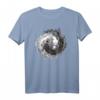 Axolotl Yin und Yang Balance Meditation T-Shirt – Niedliches Amphibien Geschenk für Männer, Frauen & Kinder zu Weihnachten & Geburtstagen