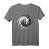 Axolotl Yin und Yang Balance Meditation T-Shirt – Niedliches Amphibien Geschenk für Männer, Frauen & Kinder zu Weihnachten & Geburtstagen