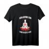 Einatmen Ausrasten Meditation Geschenk T-Shirt – Lustiges Yoga & Entspannungs-Shirt für Männer, Frauen & Kinder zum Geburtstag, Weihnachten & Anlässen