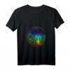 Damen Mandala, Mond, Chakra, Meditation - V-Ausschnitt T-Shirt, Inspirierendes Geschenk für Achtsamkeit, Yoga & Spirituelle Praxis