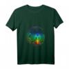 Damen Mandala, Mond, Chakra, Meditation - V-Ausschnitt T-Shirt, Inspirierendes Geschenk für Achtsamkeit, Yoga & Spirituelle Praxis