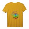 Damen Mandala, Mond, Chakra, Meditation - V-Ausschnitt T-Shirt, Inspirierendes Geschenk für Achtsamkeit, Yoga & Spirituelle Praxis