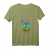 Damen Mandala, Mond, Chakra, Meditation - V-Ausschnitt T-Shirt, Inspirierendes Geschenk für Achtsamkeit, Yoga & Spirituelle Praxis