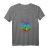 Damen Mandala, Mond, Chakra, Meditation - V-Ausschnitt T-Shirt, Inspirierendes Geschenk für Achtsamkeit, Yoga & Spirituelle Praxis