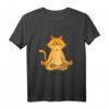 Cat Yoga T-Shirt Namaste Spirituelles Katzen Meditation Chakra Shirt für Yoga, Meditation & Spirituelle Anlässe