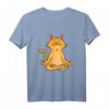 Cat Yoga T-Shirt Namaste Spirituelles Katzen Meditation Chakra Shirt für Yoga, Meditation & Spirituelle Anlässe