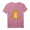 Cat Yoga T-Shirt Namaste Spirituelles Katzen Meditation Chakra Shirt für Yoga, Meditation & Spirituelle Anlässe